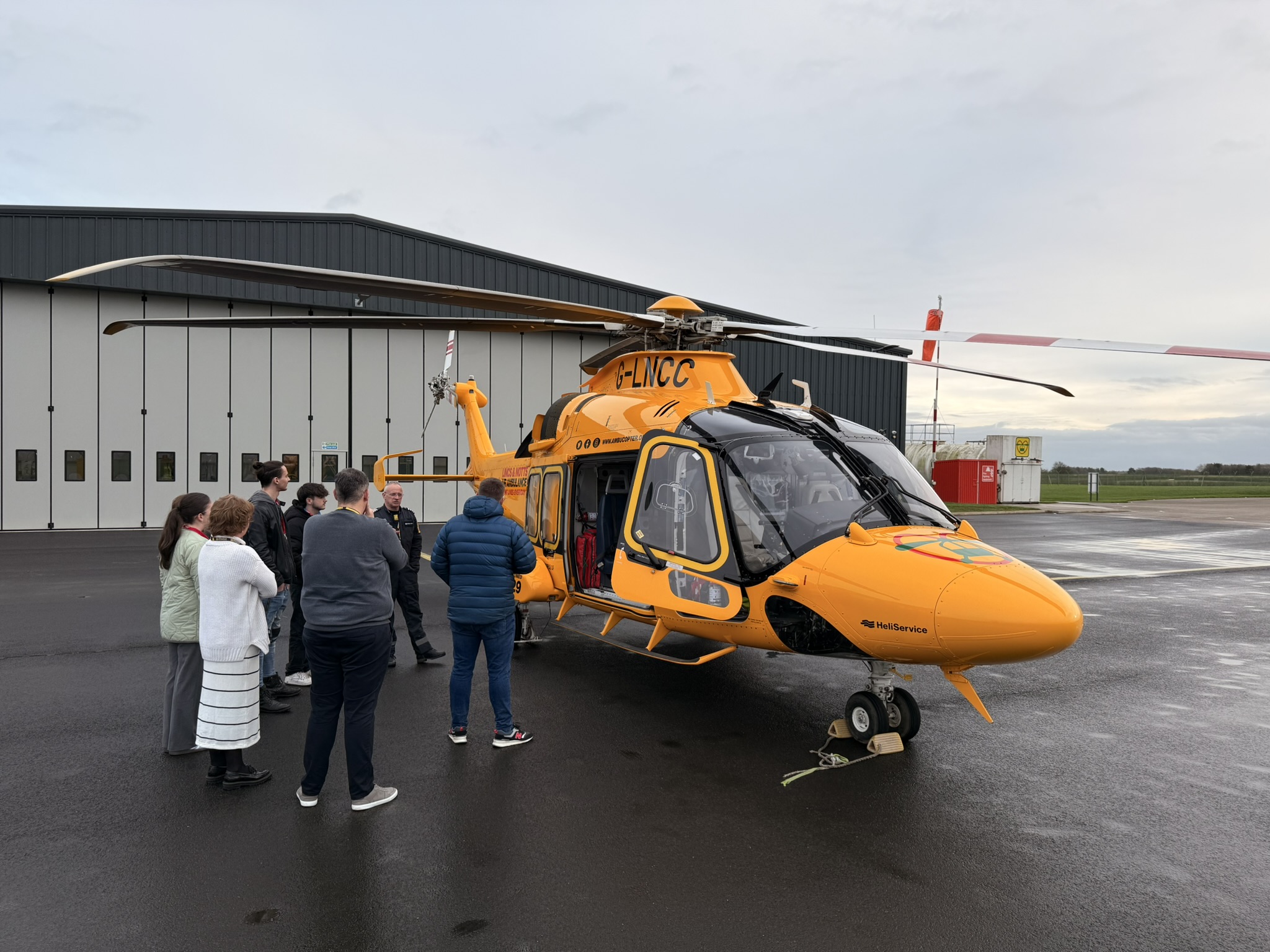 marketing labs partners with lincs & notts air ambulance 6 Lincoln and Notts Air Ambulance Helicopter with Marketing Labs Team